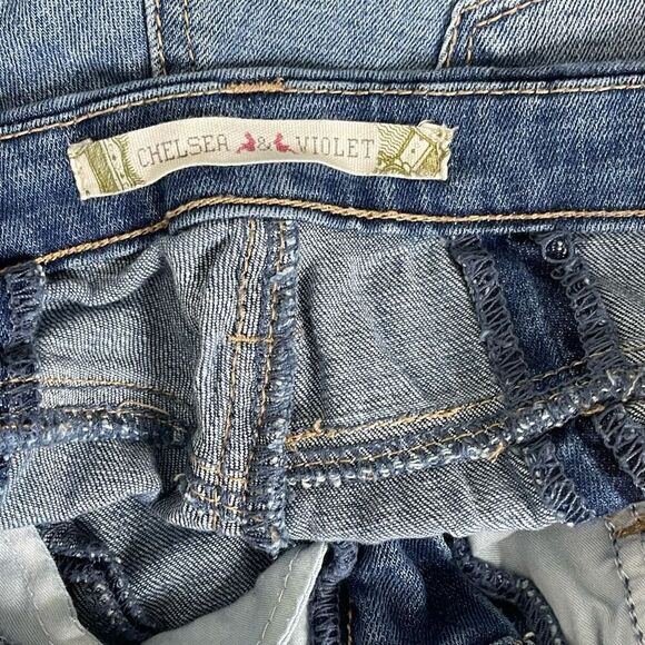 Chelsea and Violet color block raw edge skinny jeans - Women’s 28 - Picture 5 of 7